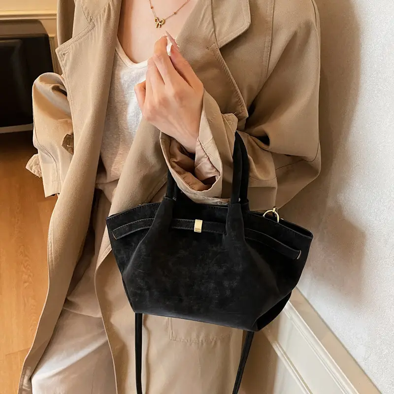 2025 New Autum Crossbody Bag Beige Leather Tote