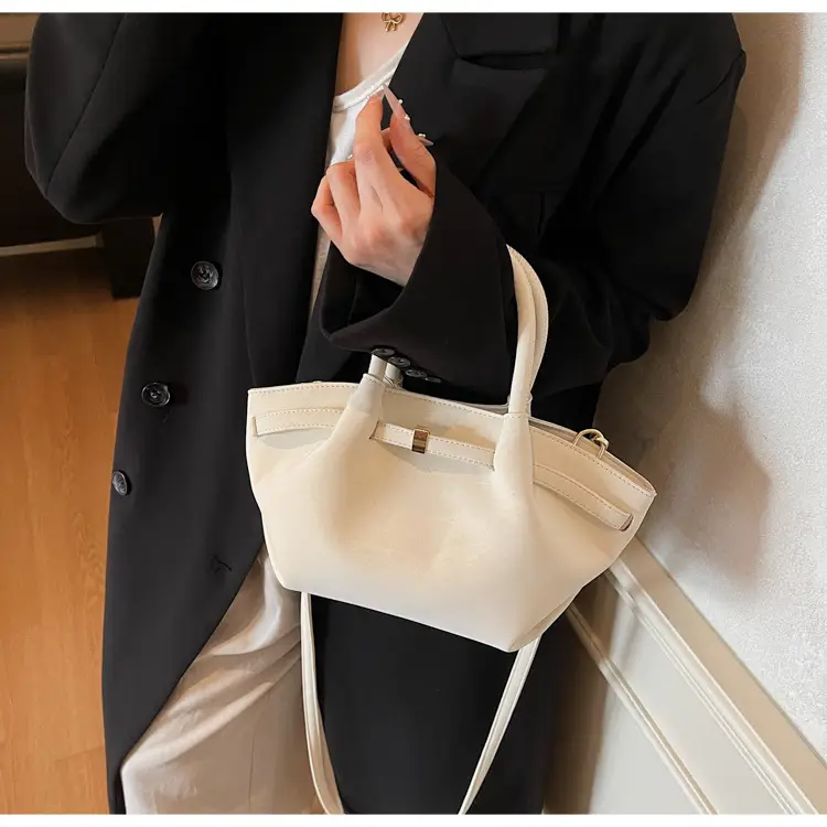 2025 New Autum Crossbody Bag Beige Leather Tote — feature 25