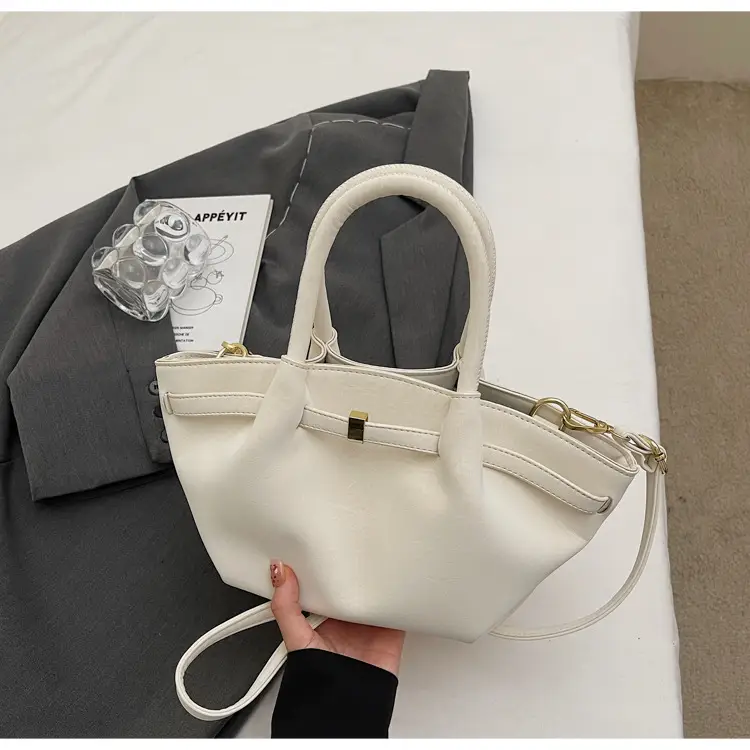 2025 New Autum Crossbody Bag Beige Leather Tote — feature 31