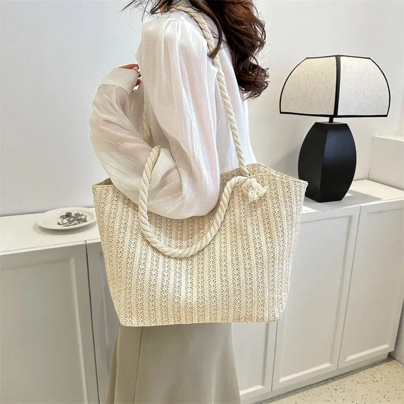 2026 Straw Woven Shoulder Bag Large Capacity Women - Image 2