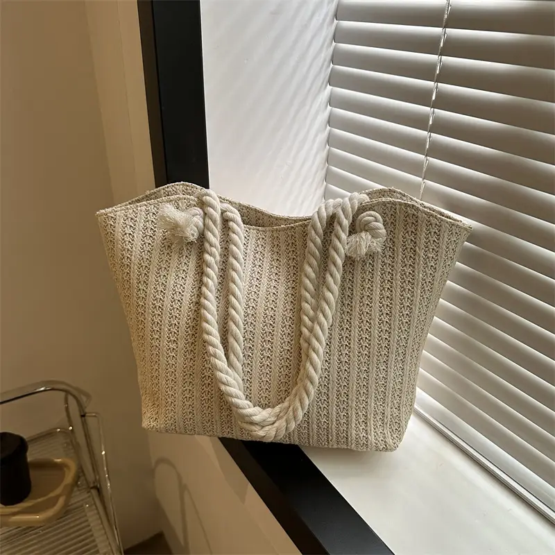 2026 Straw Woven Shoulder Bag Large Capacity Women - Image 4