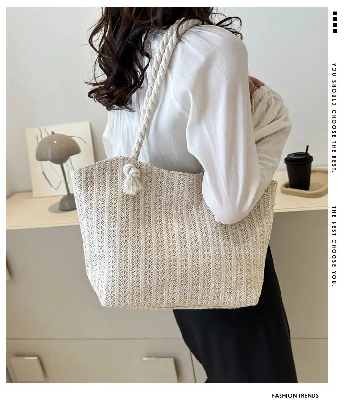 2026 Straw Woven Shoulder Bag Large Capacity Women — feature 1
