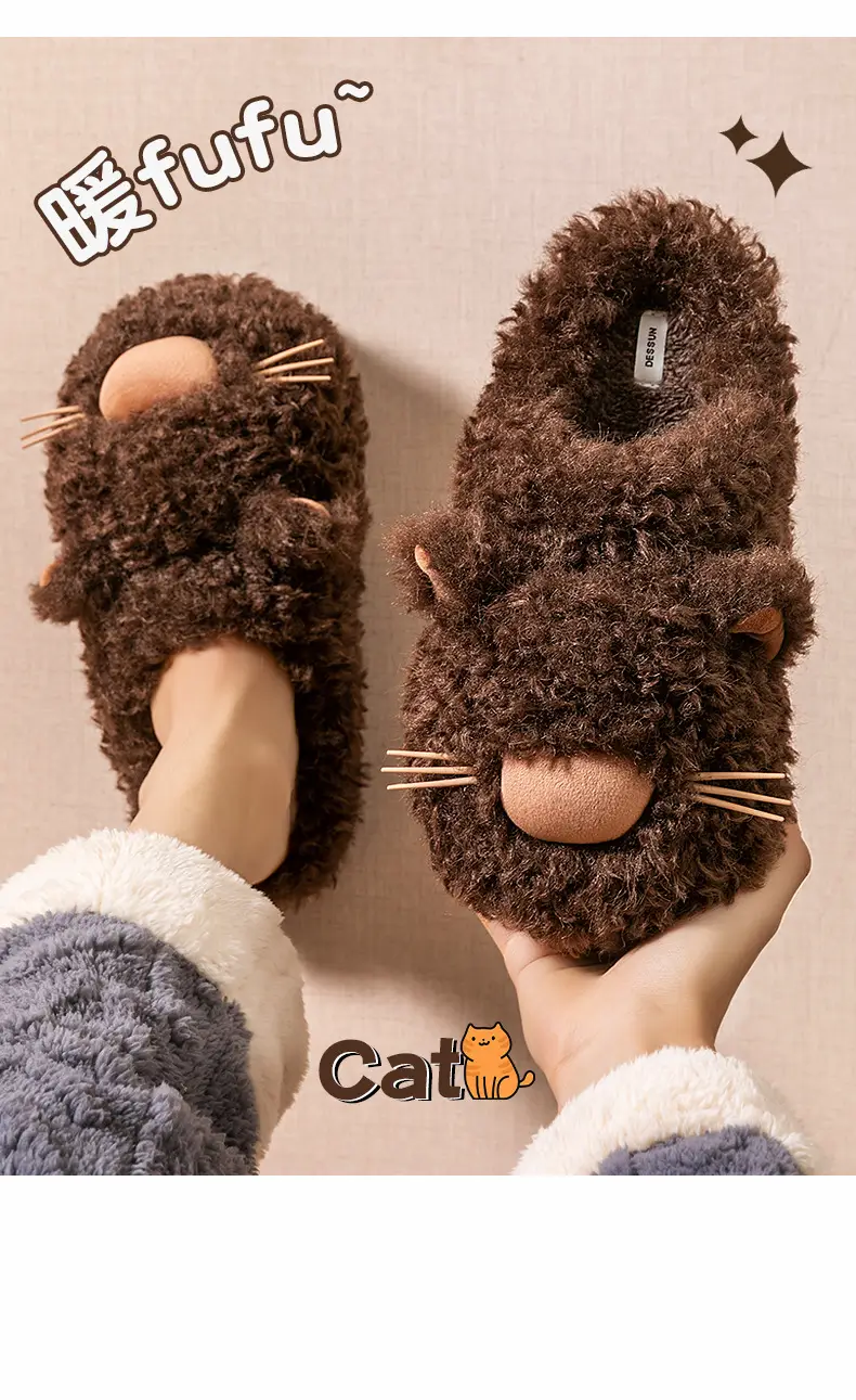 Women's Lazy Cat Soft Slippers Pink 2025 — feature 14