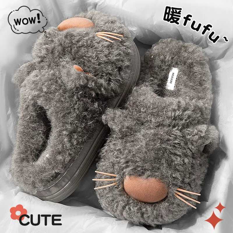 Women's Lazy Cat Soft Slippers Pink 2025 - Image 4