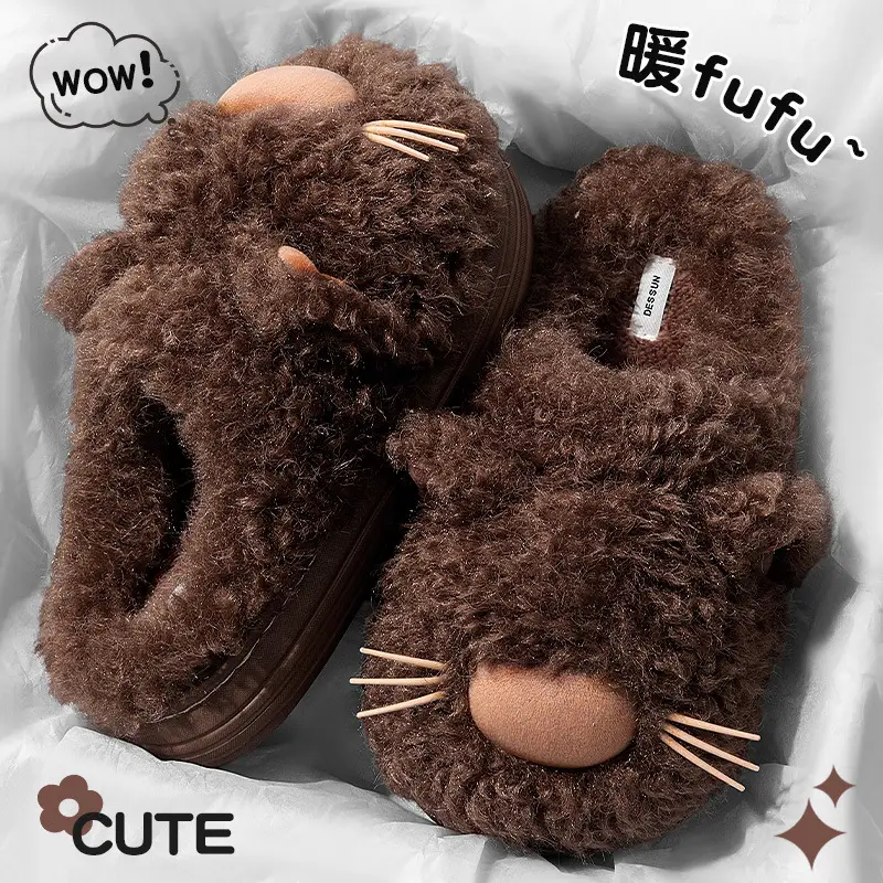 Women's Lazy Cat Soft Slippers Pink 2025 - Image 5