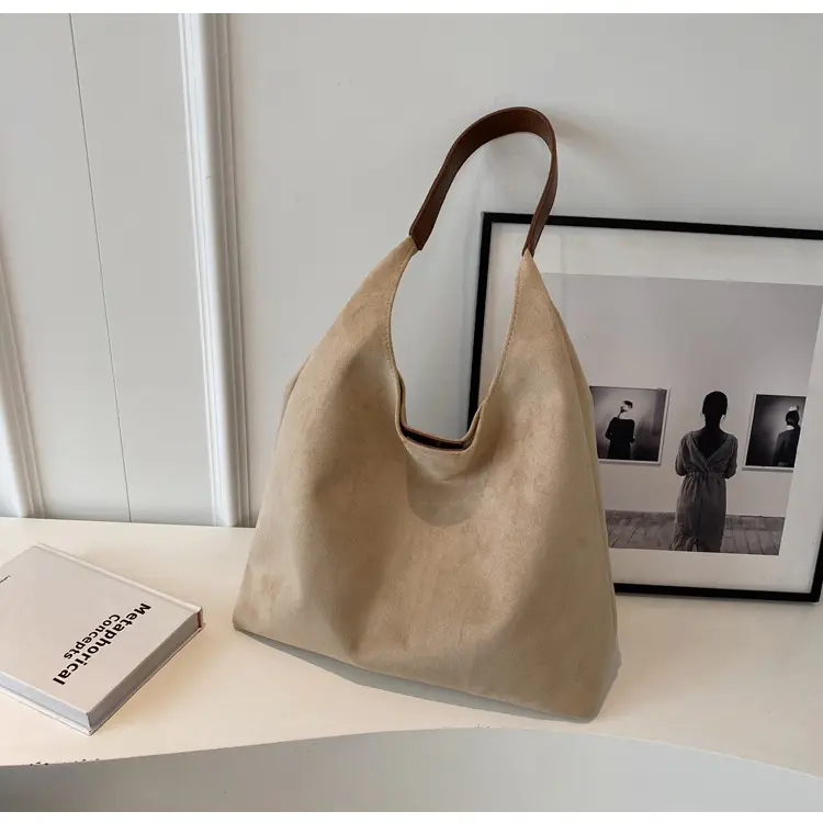 Brown Suede Women's Large Shoulder Bag 2025 — feature 18