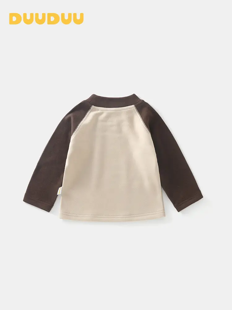 Duuduu Baby Long Sleeve T-Shirt Brown Beige Kidsren Boys - Image 4