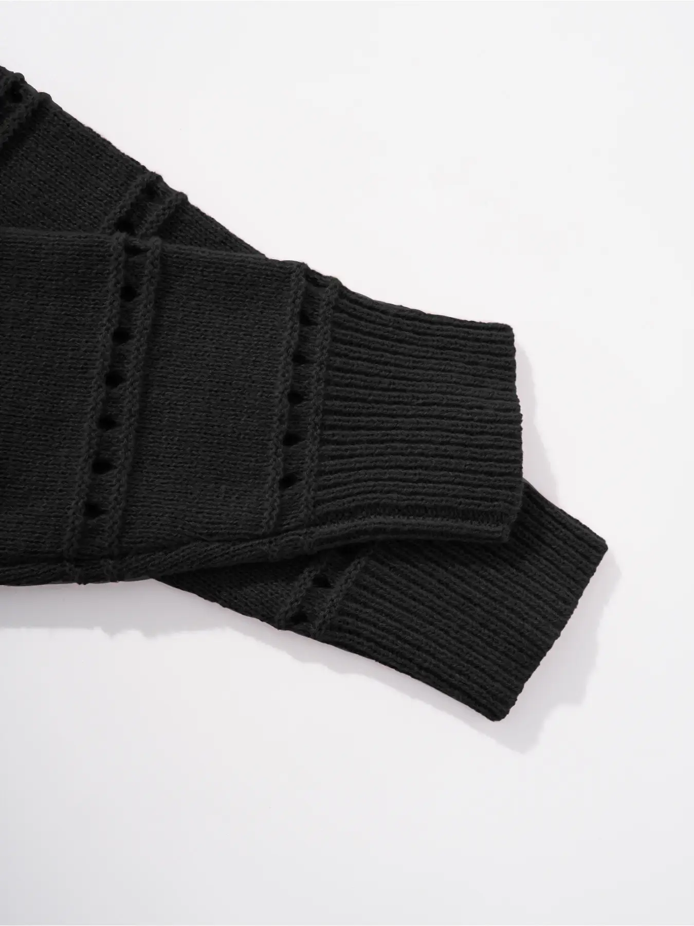 Black Knit Women's Off-Shoulder Spring Top — feature 19