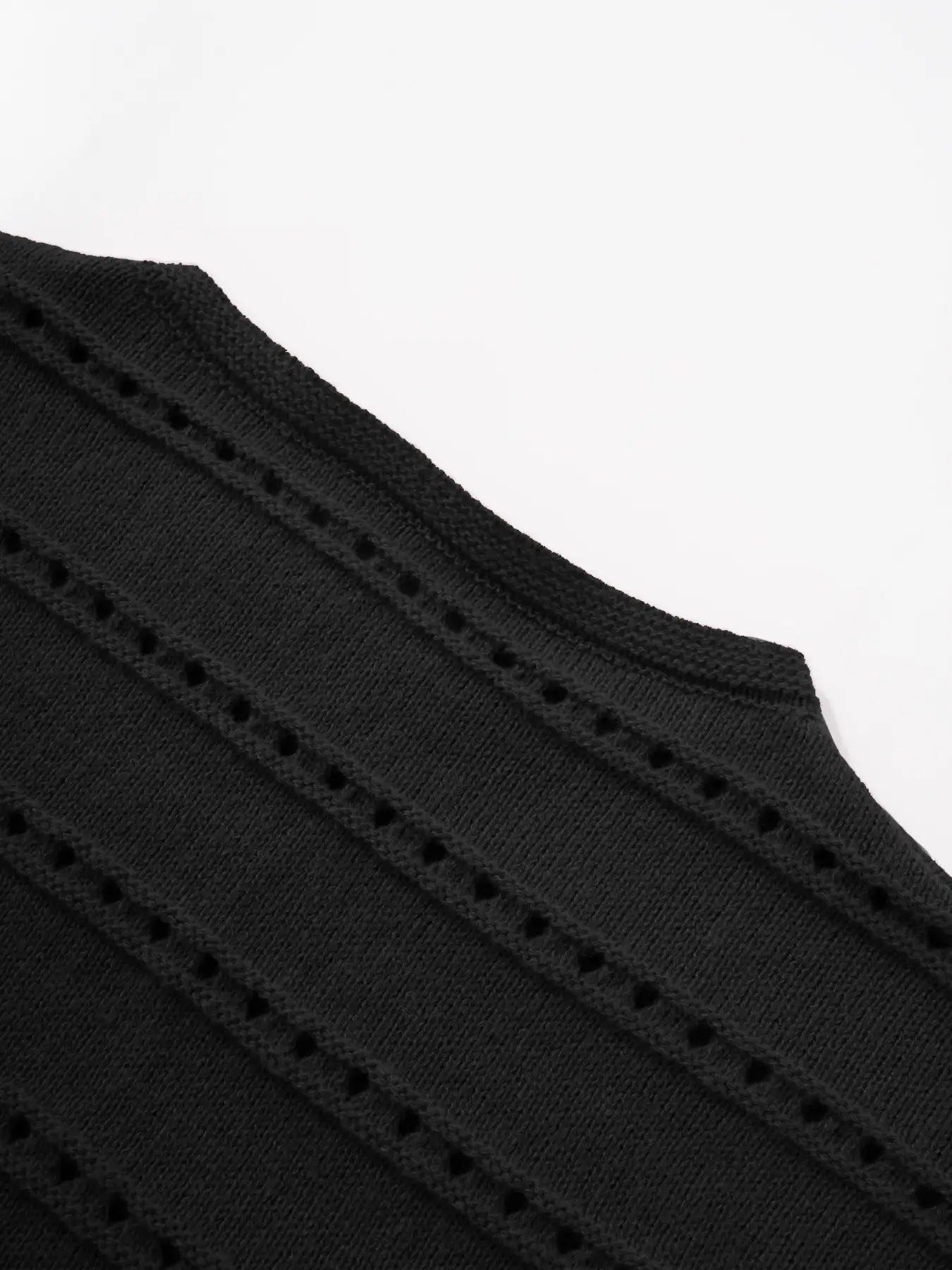 Black Knit Women's Off-Shoulder Spring Top — feature 20