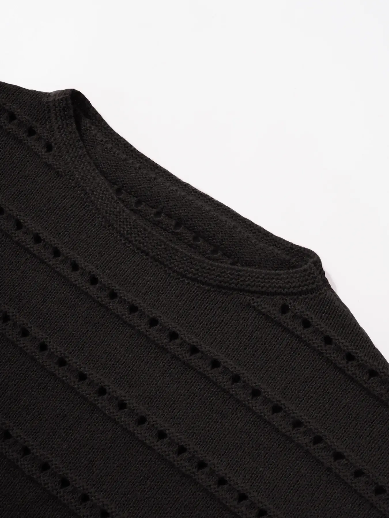 Black Knit Women's Off-Shoulder Spring Top — feature 21