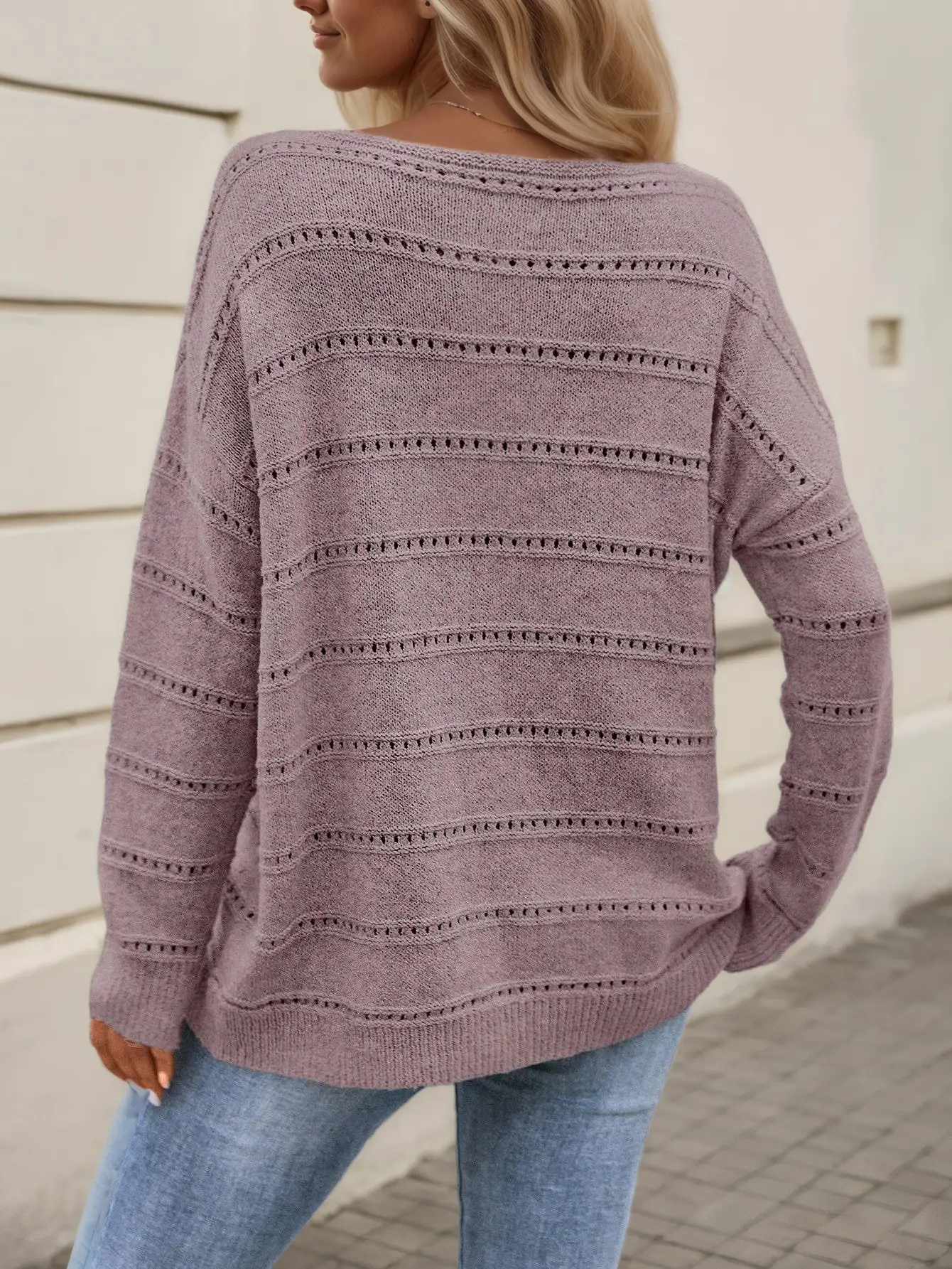 Black Knit Women's Off-Shoulder Spring Top — feature 33