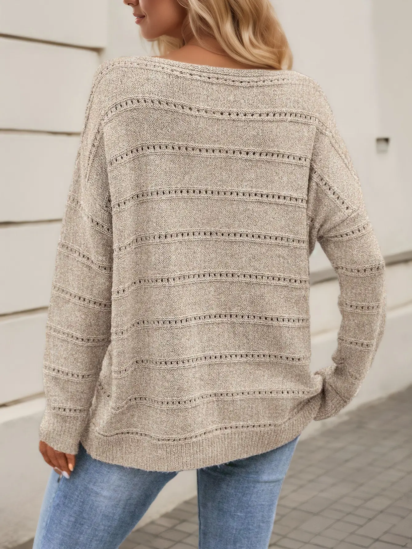 Black Knit Women's Off-Shoulder Spring Top — feature 40