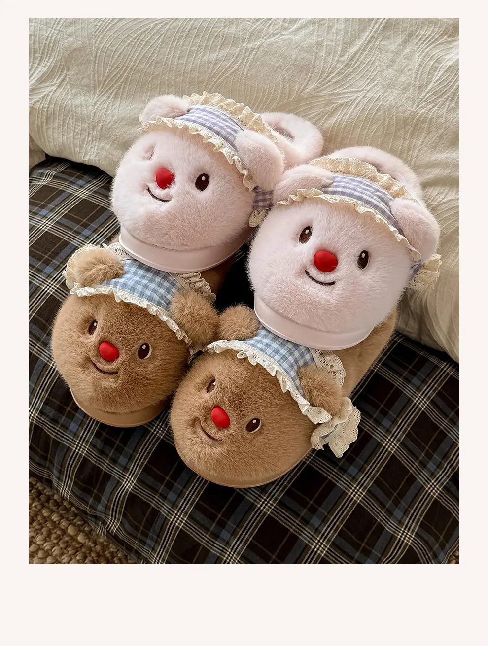Thick-Soled Cotton Slippers for Women Winter 2025 New Indoor Home Thick-Soled Warm Cotton Slippers Non-Slip Plush Slippers for Women — feature 13