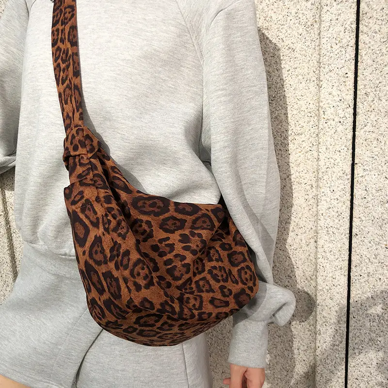 Leopard Print Crossbody Bag for Women Autumn Winter