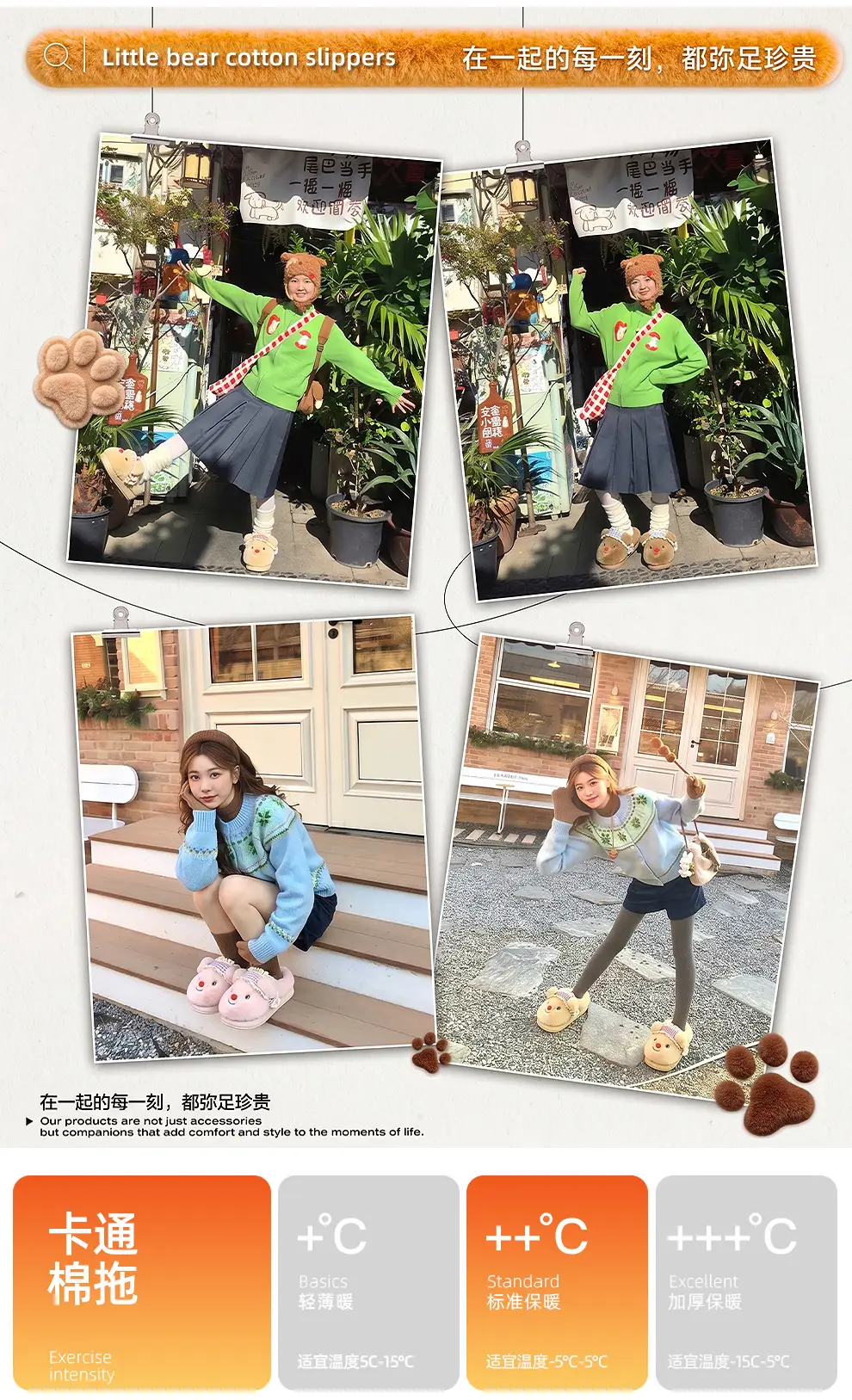 Cartoon Cotton Slippers for Women, Winter Indoor Home Use, Plush Warm Slippers, Cute Furry Slippers for Women — feature 12