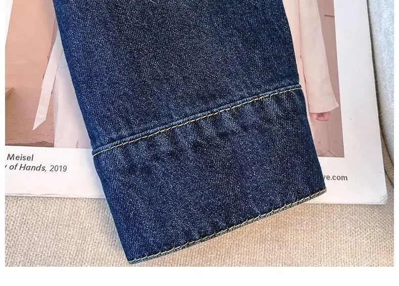 Dark Blue Denim Jacket Women Short Slim Fit 2025 — feature 11