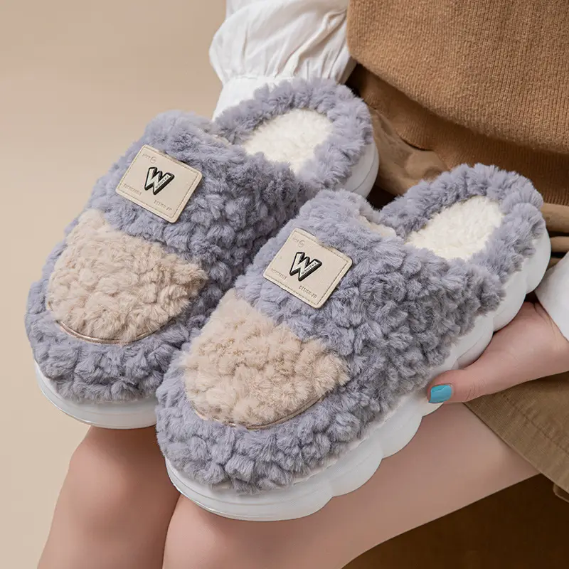 Women's New Sunflower Plush Slippers Autumn Winter - Image 4