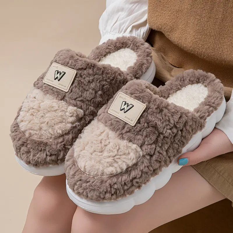 Women's New Sunflower Plush Slippers Autumn Winter - Image 5