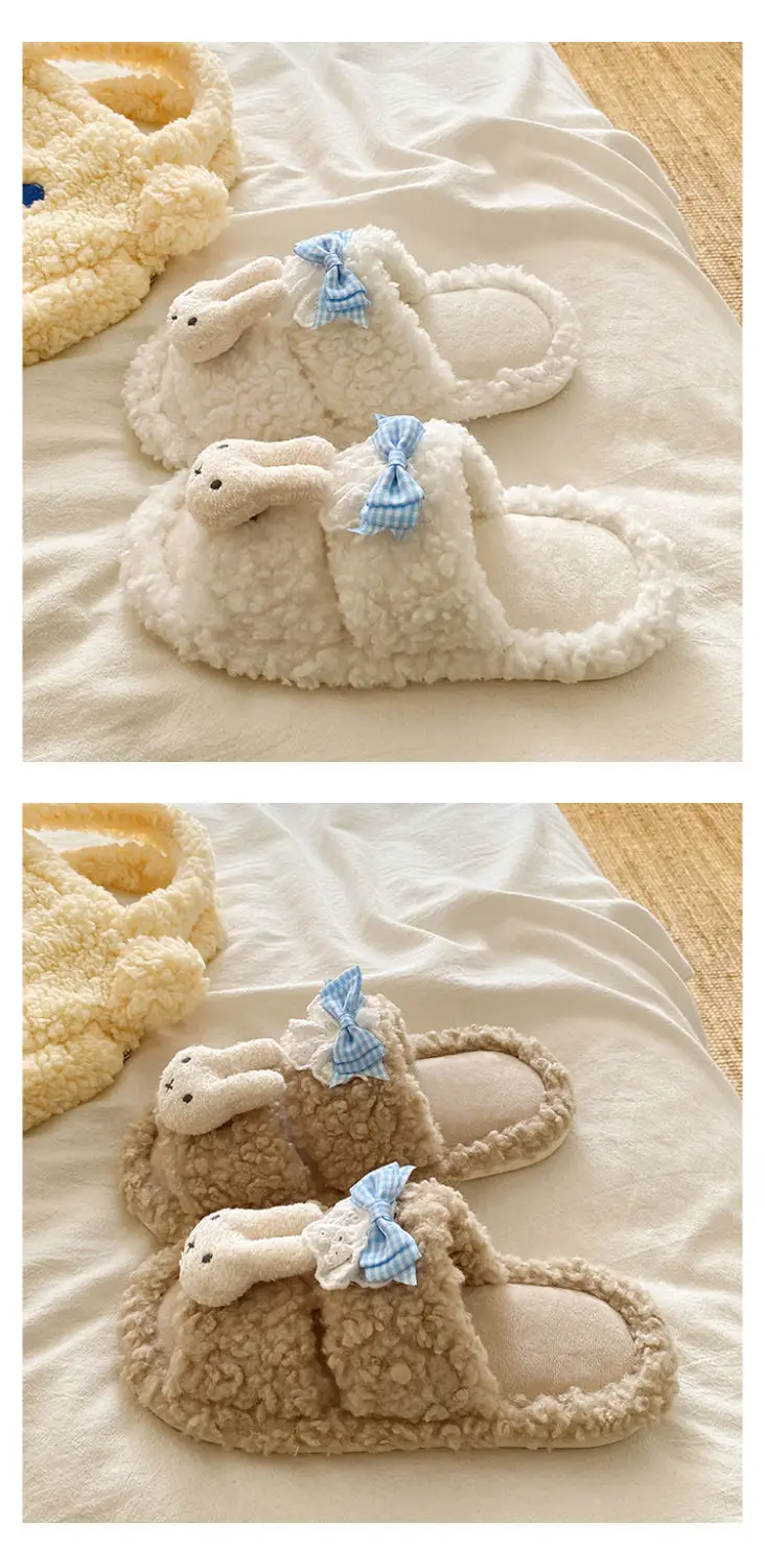Pink Cartoon Winter Slippers for Women — feature 18