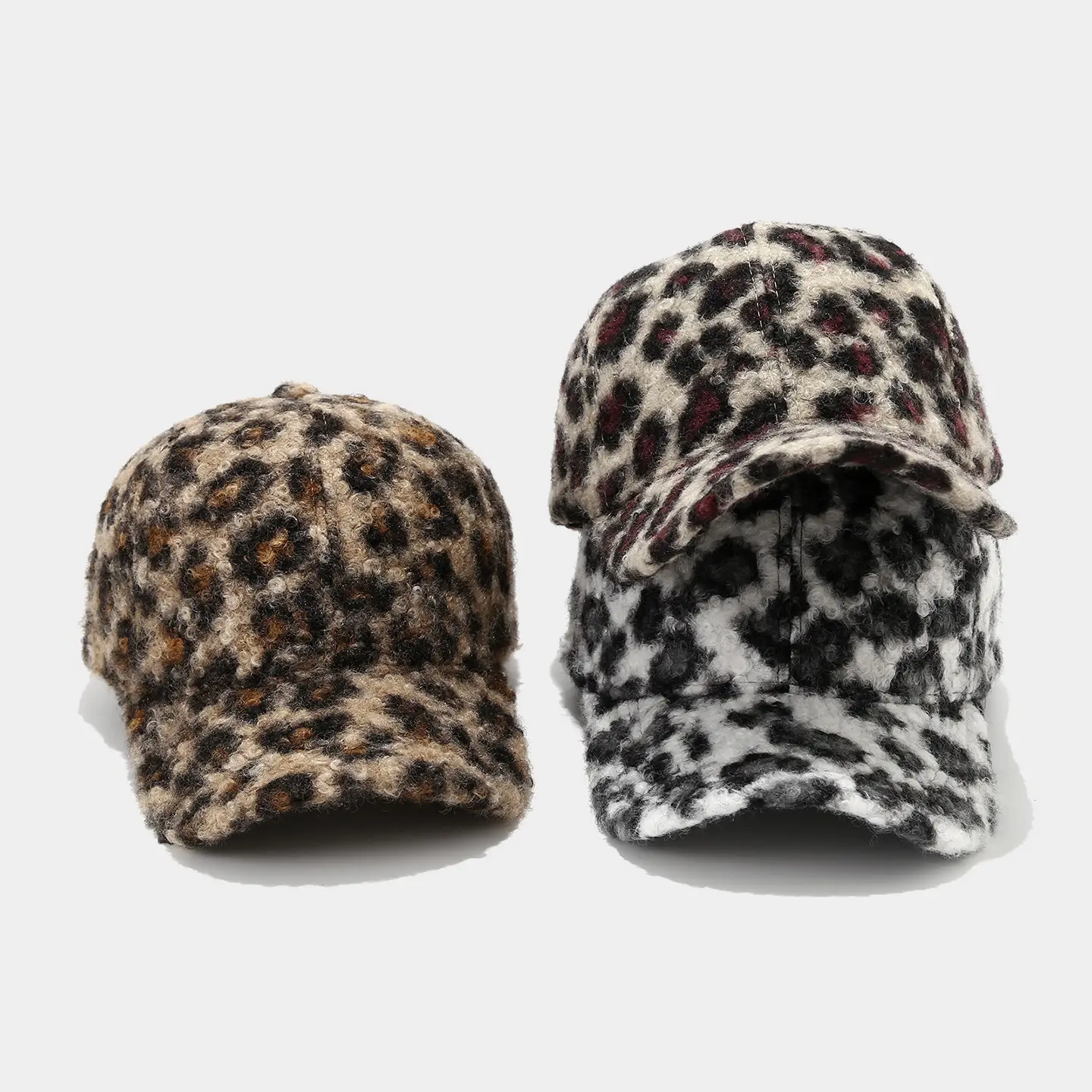 Leopard Print Women's Cap Brown Leopard Print - Image 7