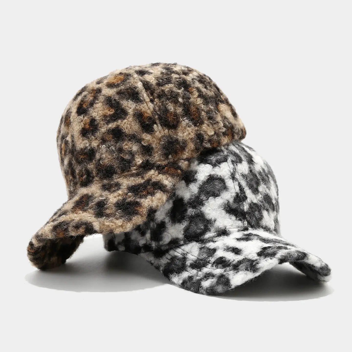Leopard Print Women's Cap Brown Leopard Print - Image 8