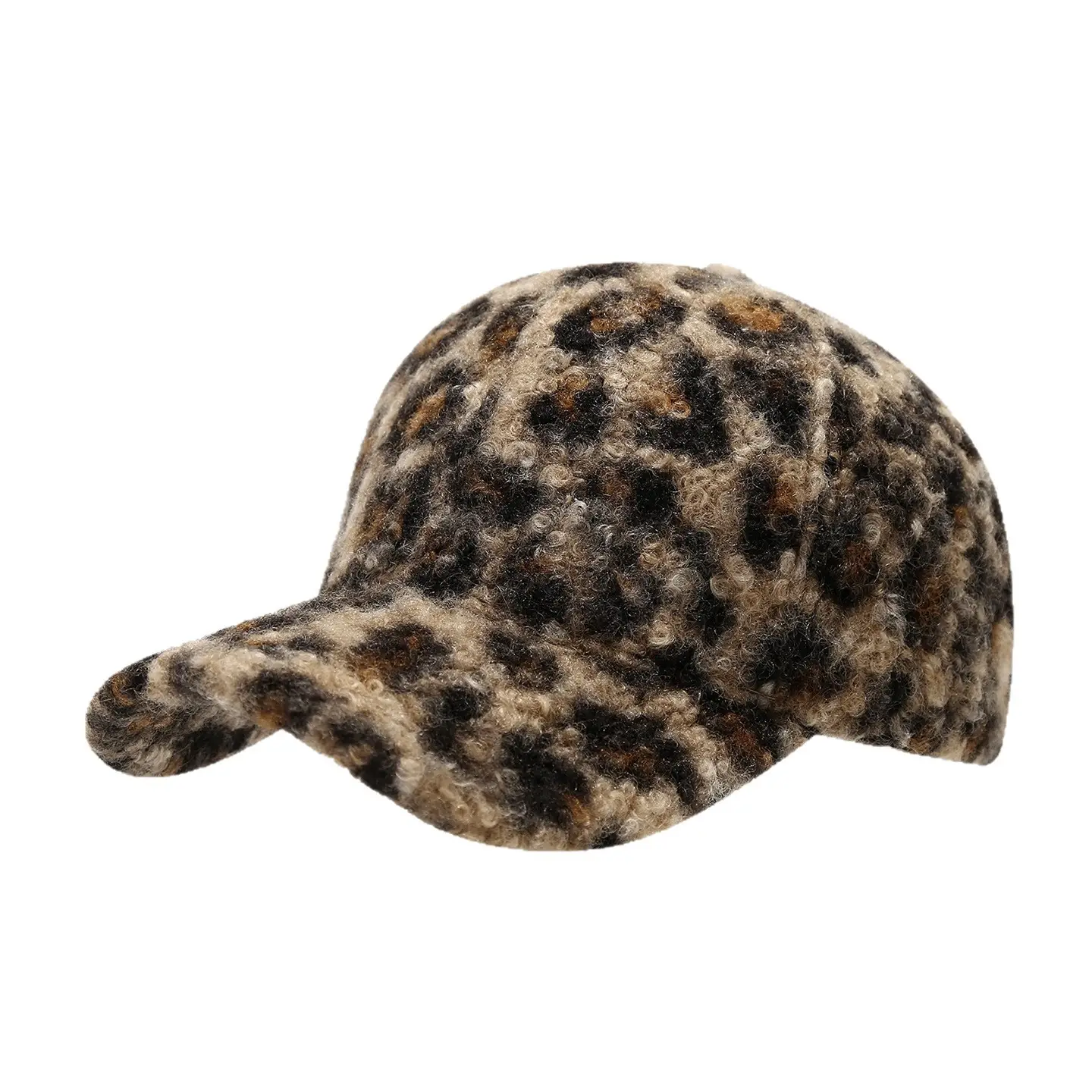 Leopard Print Women's Cap Brown Leopard Print - Image 10