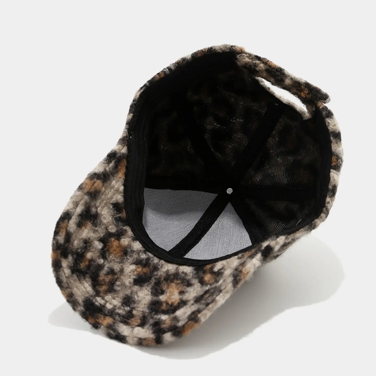 Leopard Print Women's Cap Brown Leopard Print — feature 11