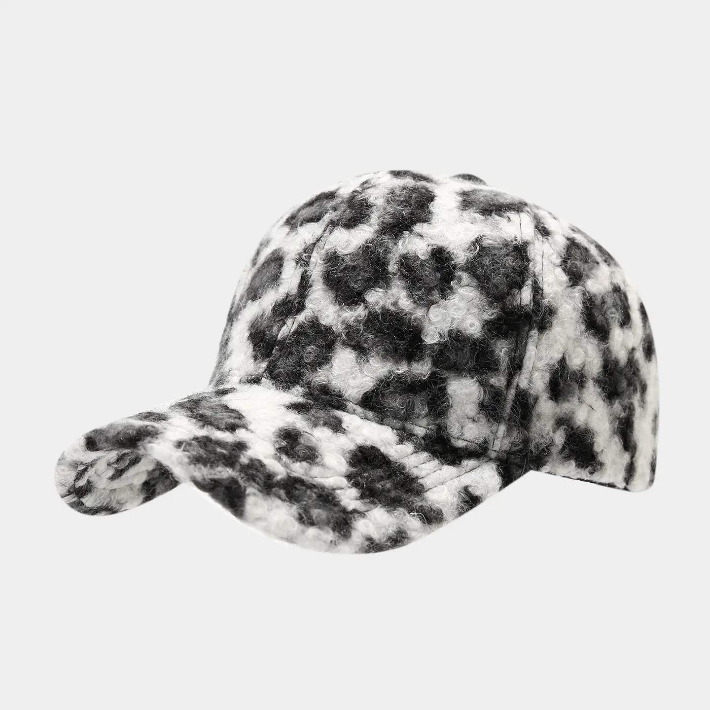 Leopard Print Women's Cap Brown Leopard Print - Image 2