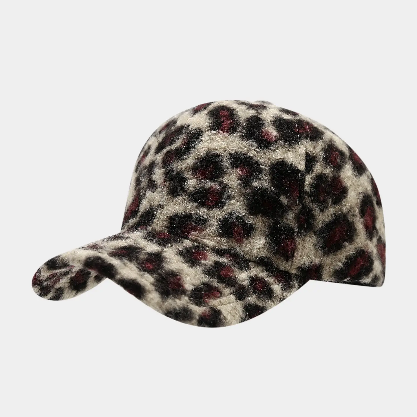Leopard Print Women's Cap Brown Leopard Print - Image 5