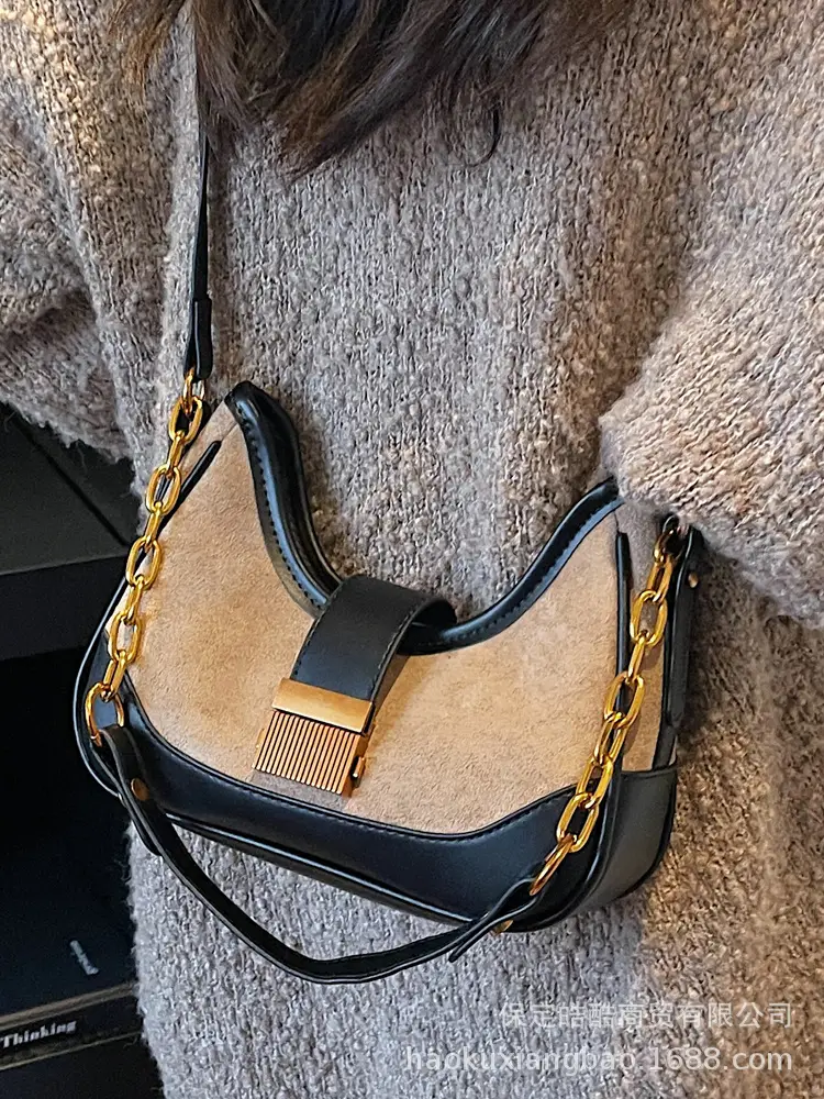 Suede Crossbody Bag Women Large Capacity Brown 2025 - Image 6