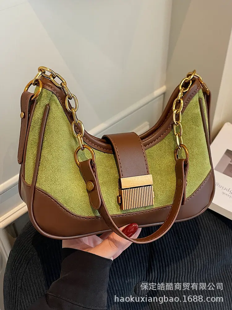 Suede Crossbody Bag Women Large Capacity Brown 2025 - Image 7