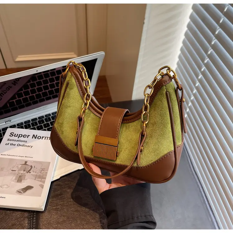 Suede Crossbody Bag Women Large Capacity Brown 2025 — feature 16