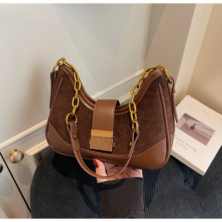 Suede Crossbody Bag Women Large Capacity Brown 2025 — feature 20