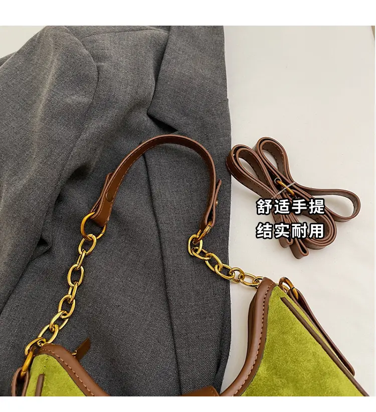 Suede Crossbody Bag Women Large Capacity Brown 2025 — feature 5
