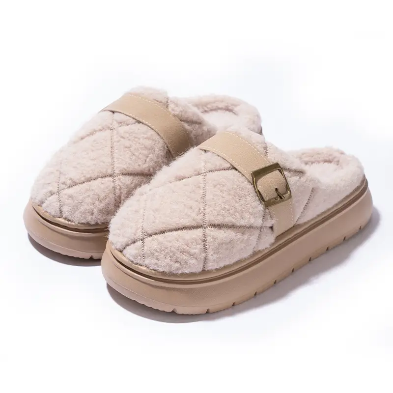 2025 New Cotton Slippers for Women in Autumn and Winter for Men and Women Couples Home Indoor Thickeneded Toe Non-Slip Warm Slippers - Image 3
