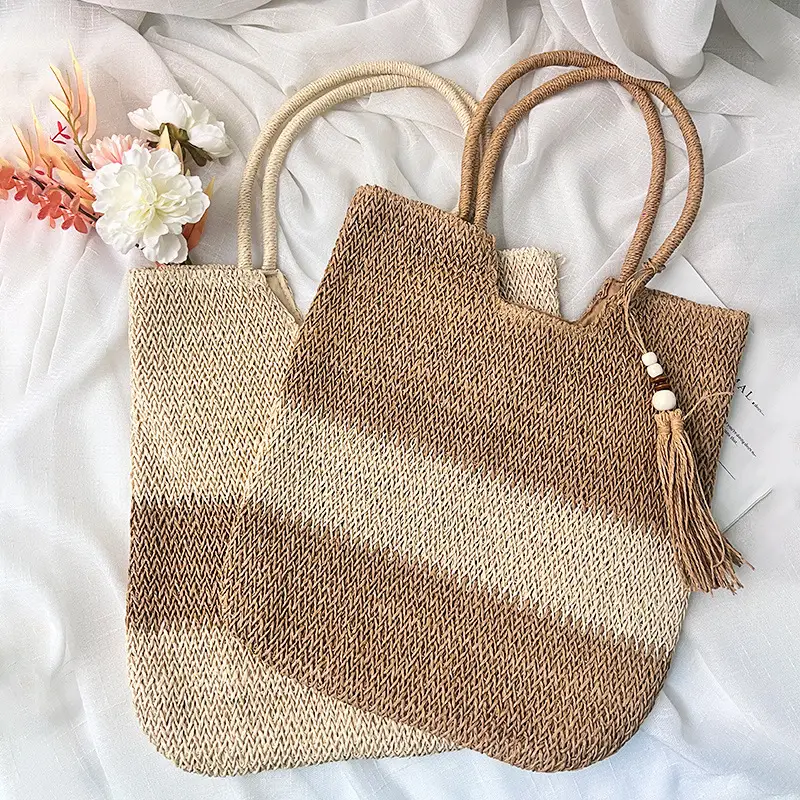 Cross-Border Straw Tote Bag Lightweight Beach Bag - Image 4