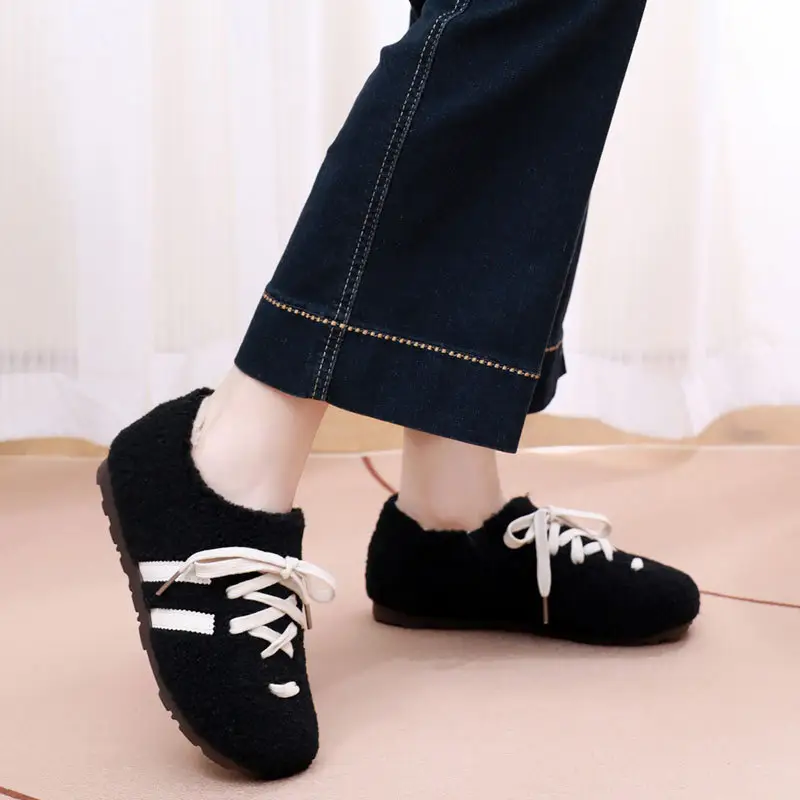 Women's Black Plush Kids Birkenstock Loafers 2025 - Image 6