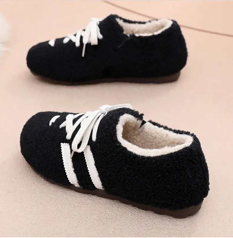 Women's Black Plush Kids Birkenstock Loafers 2025 — feature 40