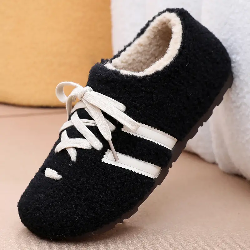 Women's Black Plush Kids Birkenstock Loafers 2025 - Image 2