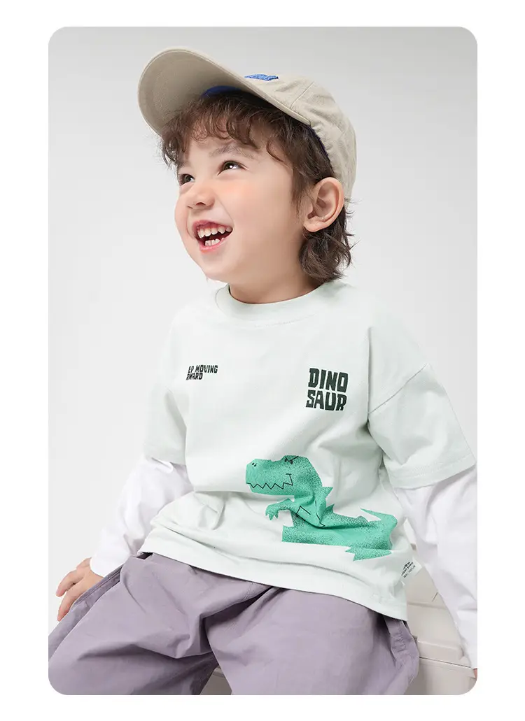 Boys Grey Cotton Pants with Elastic Laces Spring Autumn Set — feature 31