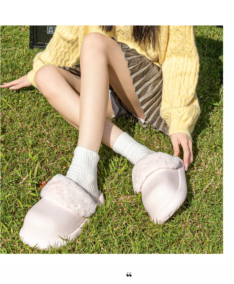 Winter Waterproof Cotton Slippers for Women, Eva Lightweight and Warm Indoor Furry Slippers, Thick-Soled Home Cotton Slippers for Men — feature 13