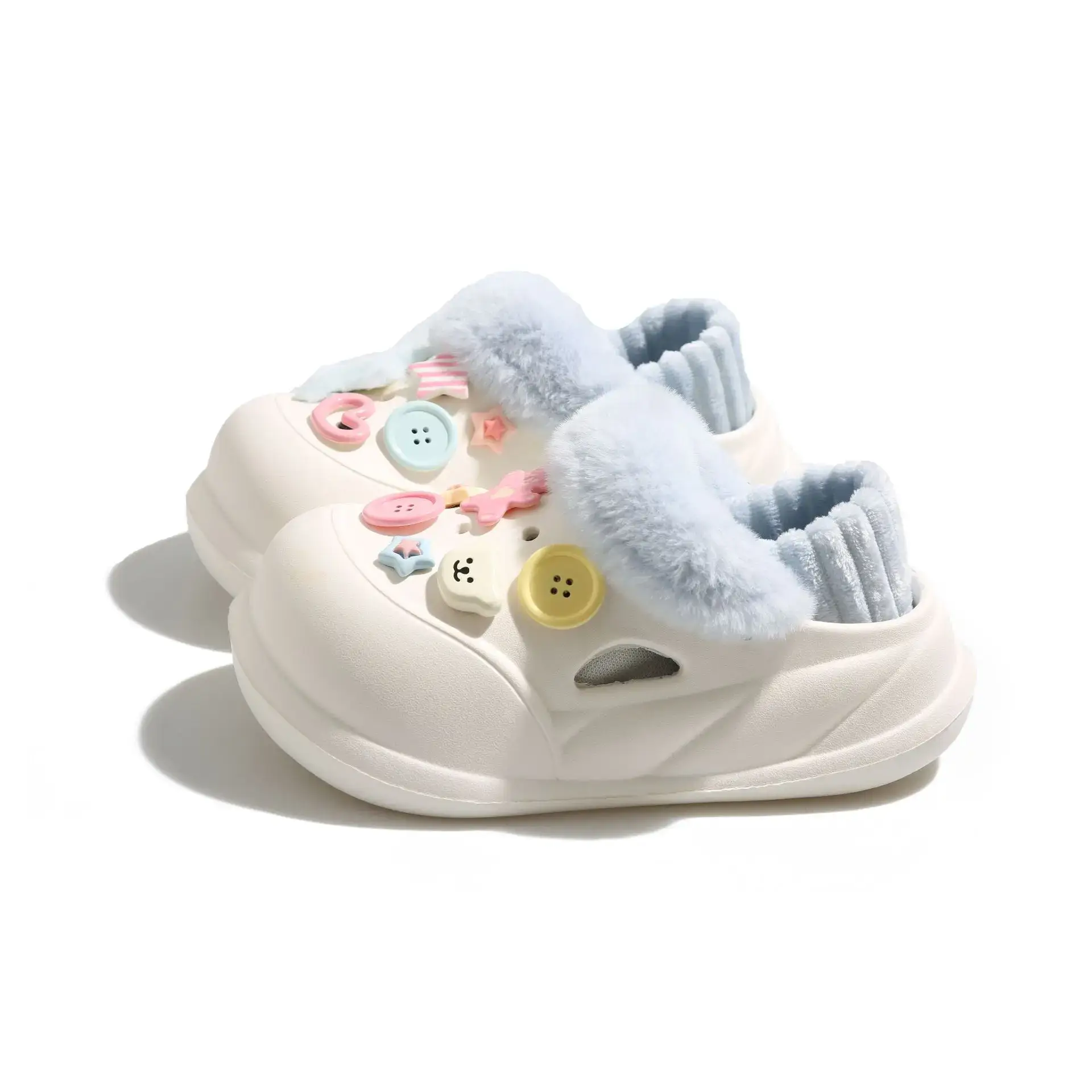 Warm Cotton Detachable Slippers for Women Winter - Image 49