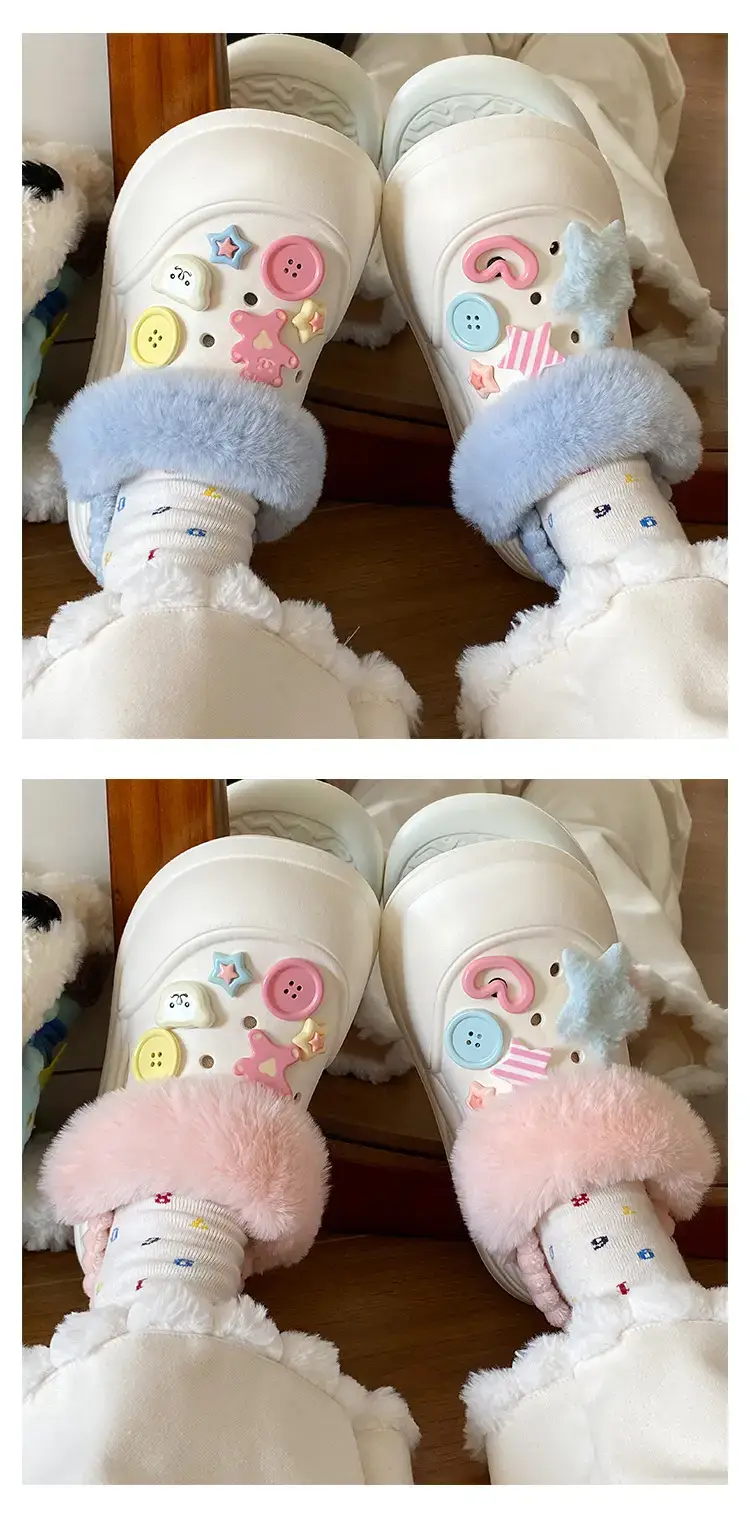 Warm Cotton Detachable Slippers for Women Winter — feature 10