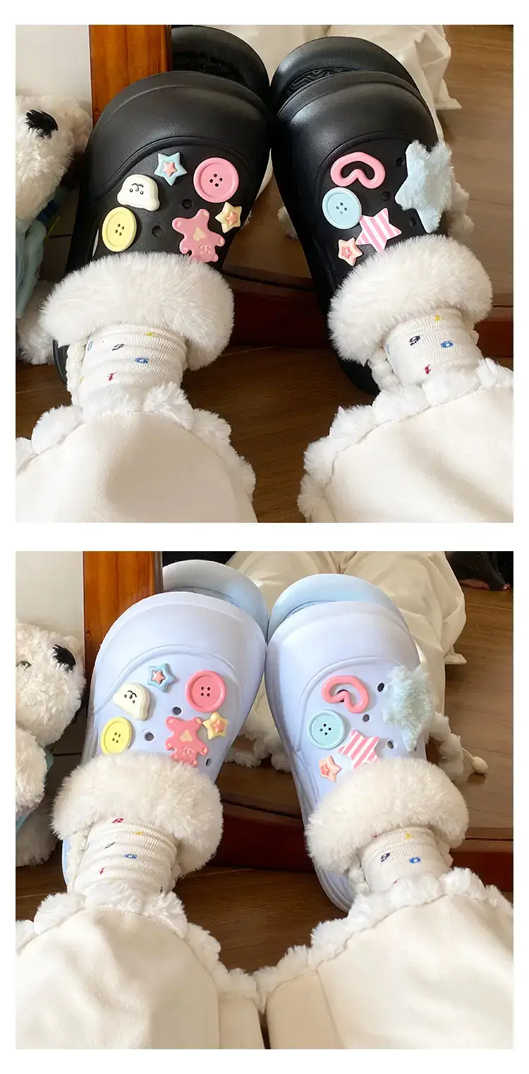 Warm Cotton Detachable Slippers for Women Winter — feature 11
