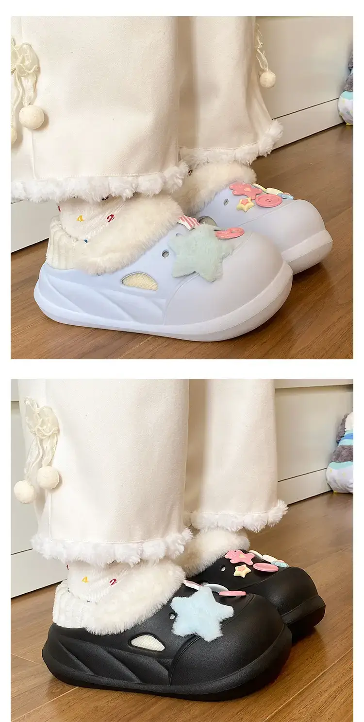 Warm Cotton Detachable Slippers for Women Winter — feature 13
