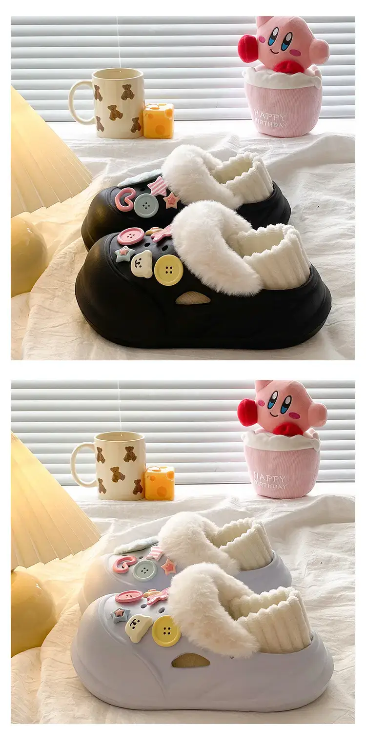 Warm Cotton Detachable Slippers for Women Winter — feature 17