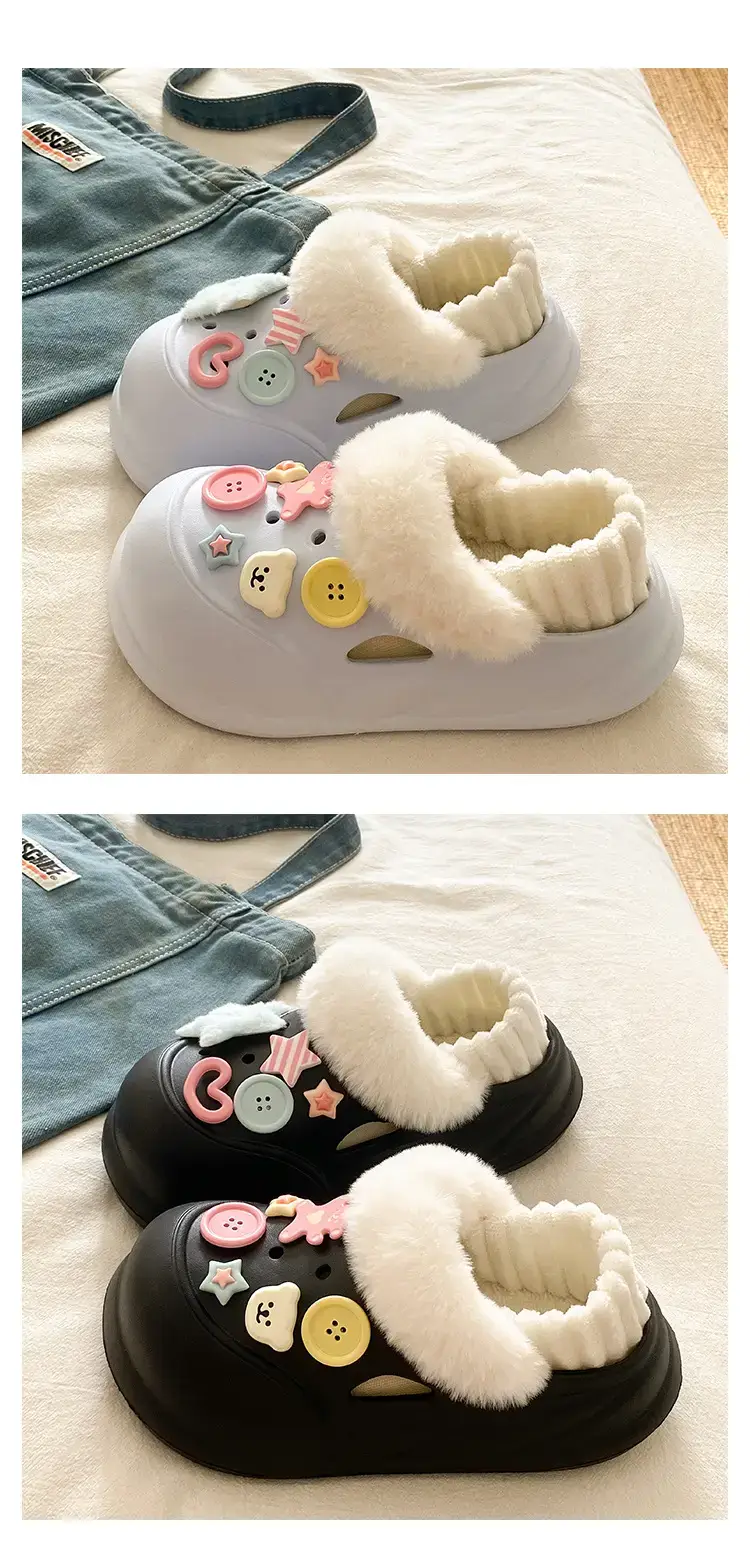 Warm Cotton Detachable Slippers for Women Winter — feature 18