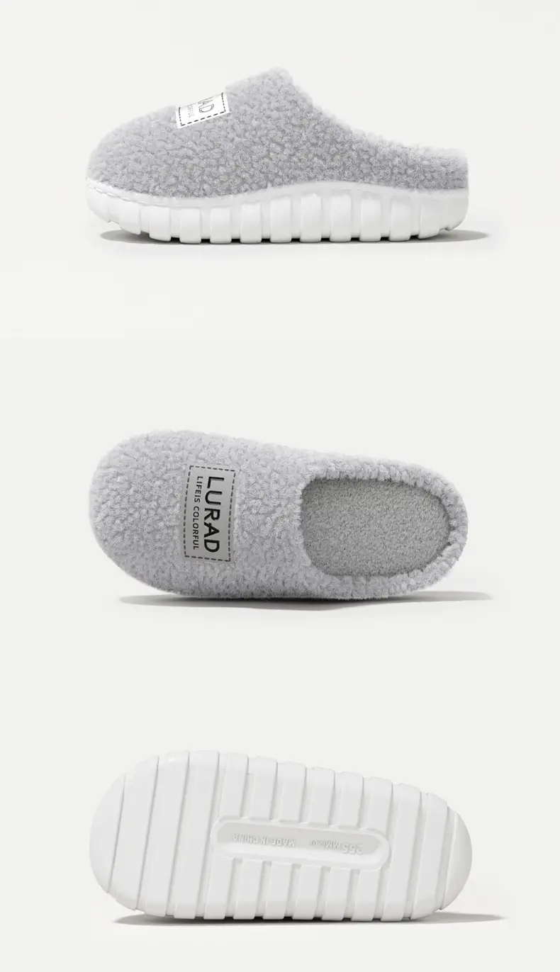 Plush Thickeneded Warm Cotton Slippers for Women 2025 New Winter Outer Wear Cotton Shoes Home Indoor Soft-Soled Plush Slippers — feature 13