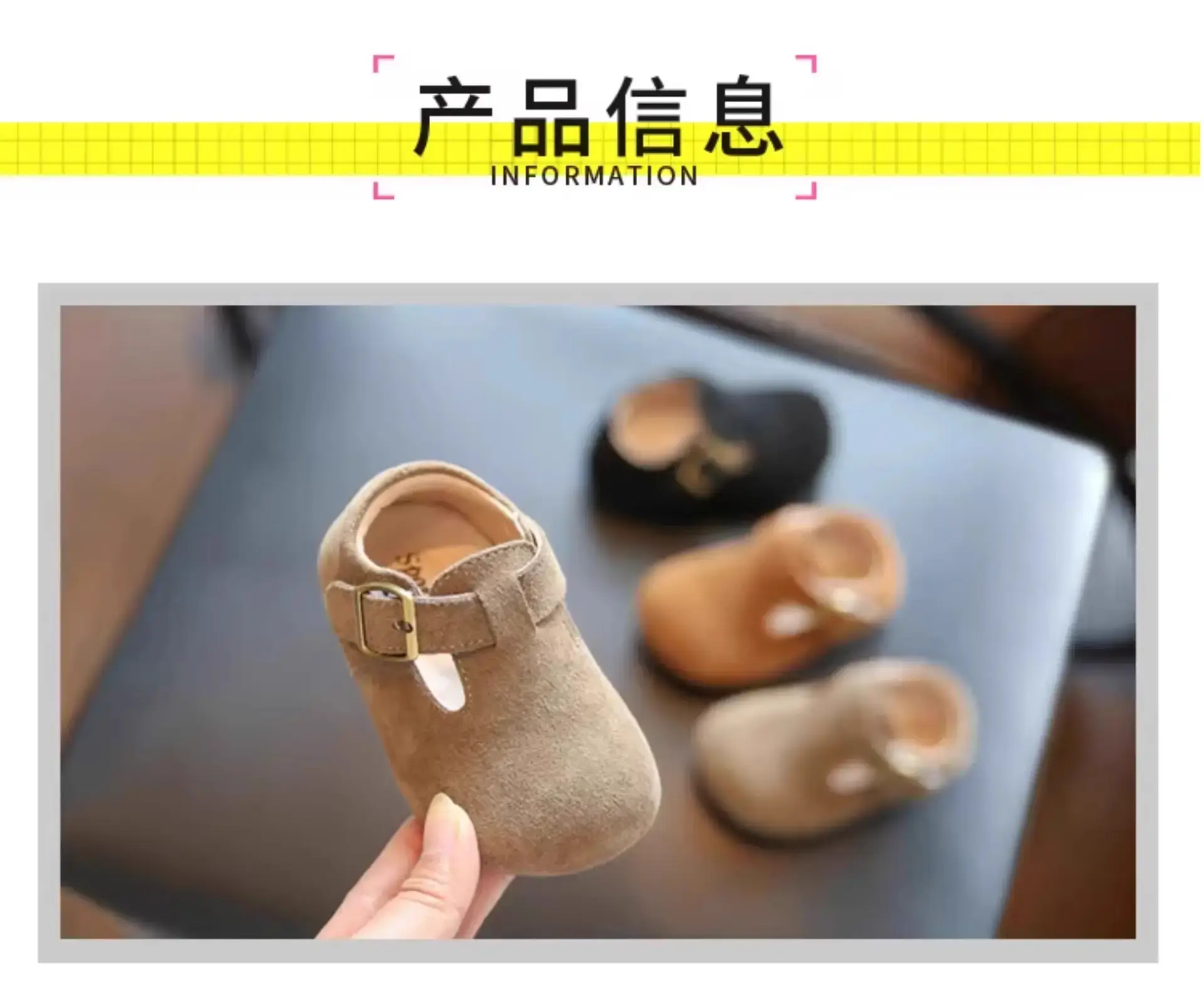 Girls' Leather Birkenstock Shoes Black Brown — feature 2