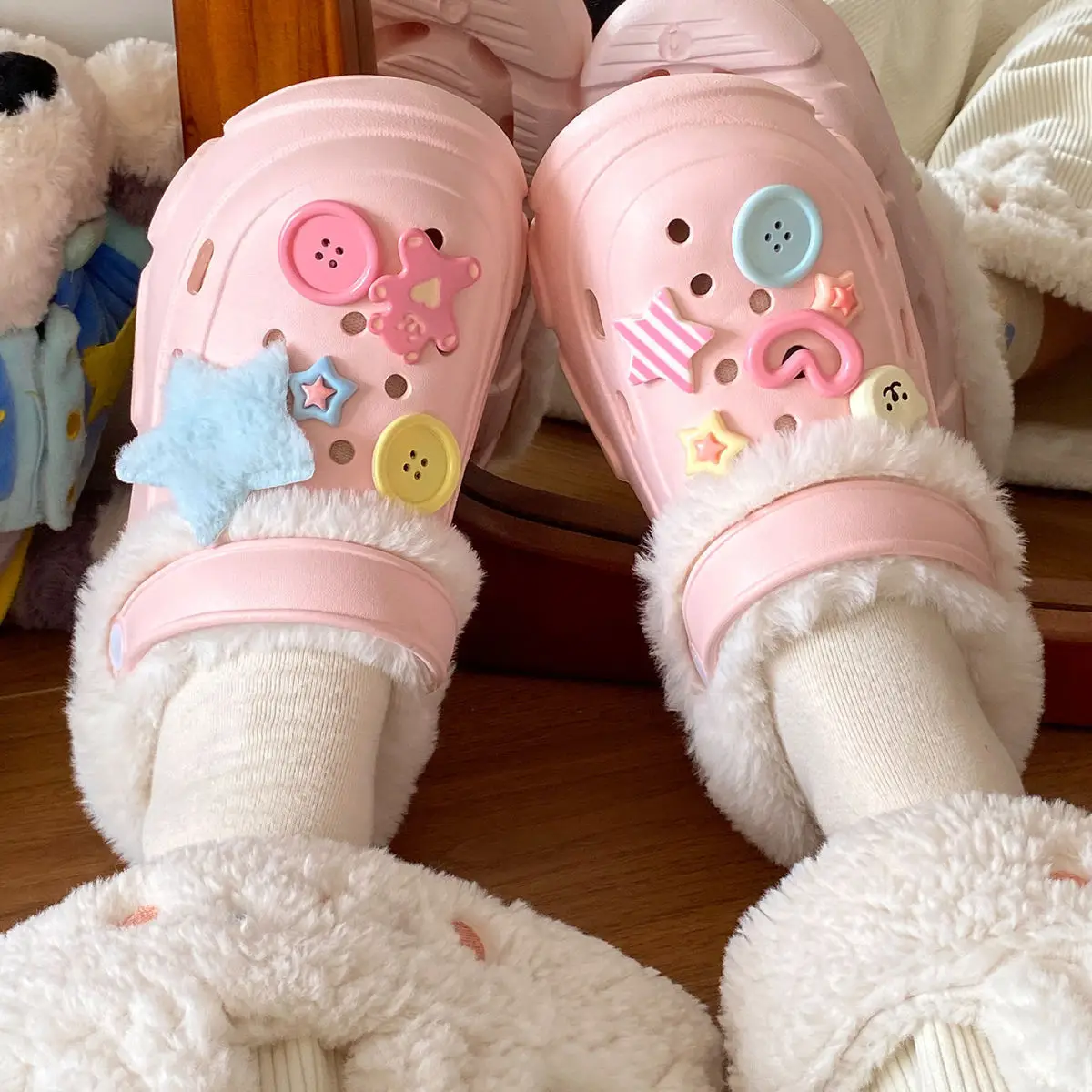 Cute Embroidered Eva Clogs for Girls Winter Ins — feature 30